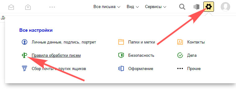 Как добавить почту в белый список Яндекс